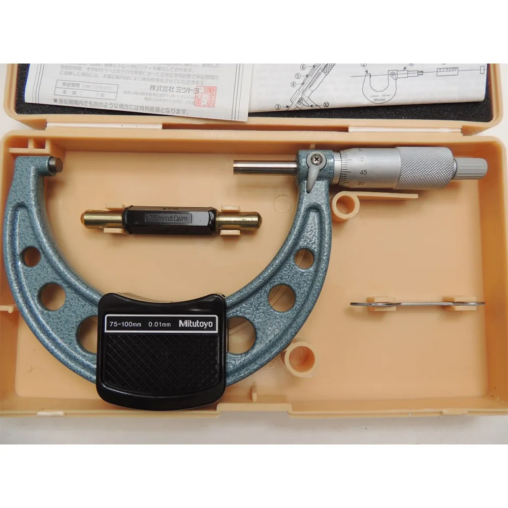 Panme Đo Ngoài Mitutoyo 103-140-10 7 1 Panme Mitutoyo 103 140 10