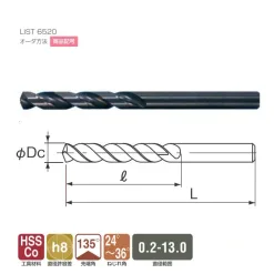 Mũi Khoan Inox 1.7mm Nachi List 6520 14 5 mui khoan inox Nachi L6520