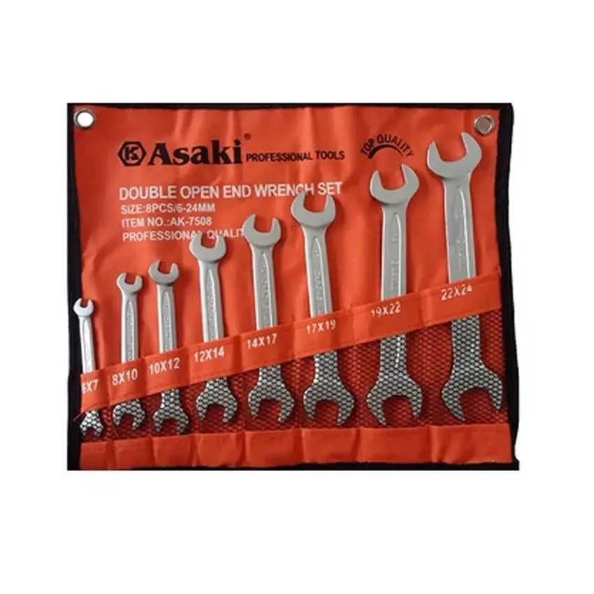 Bộ Cờ Lê 2 Đầu Miệng 8 Cây Asaki AK-7508 3 Asaki AK 7508