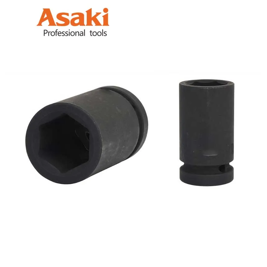 Đầu Tuýp Đen Dài 1/2 inch 6 Cạnh Asaki 4 Dau tuyp dai asaki