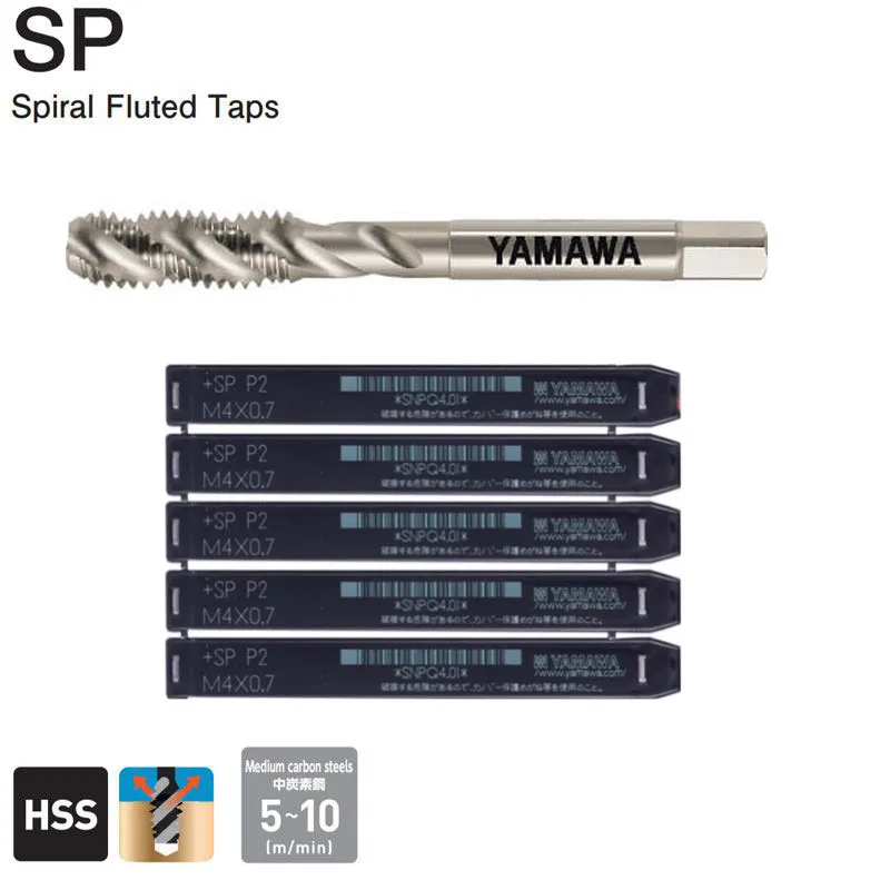 Taro Xoắn Trắng Yamawa SP P3 M18x2.5 6 M1.6 Taro xoan trang dong sp yamawa