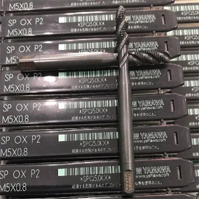 Taro Xoắn Đen Yamawa SP OX P2 M8x1.25 9 M3 Mui taro thang Yamawa SP OX