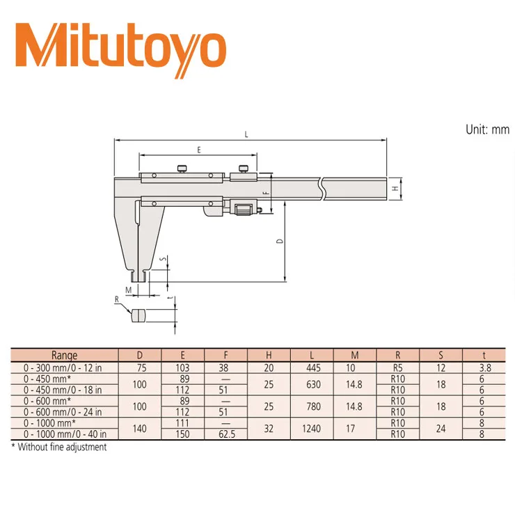 Thước Kẹp Cơ Khí Mitutoyo 160-159 4 Mitutoyo Calipers SERIES 160