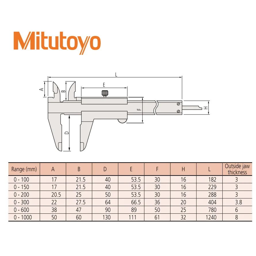 Thước Kẹp Cơ Khí Mitutoyo 530-312 4 Mitutoyo Calipers SERIES 530