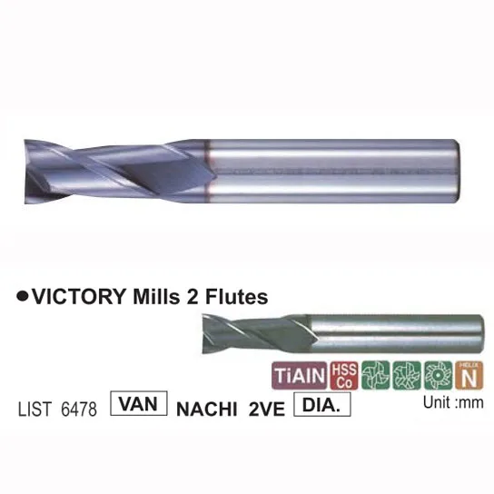 Phay Tinh Victory Nachi List 6478 2me 15mm 8 Mui phay Nachi List 6478 2VE