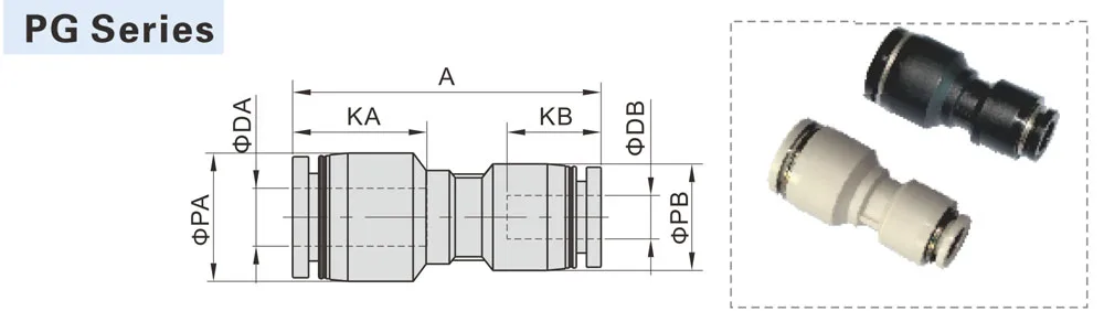 Push in fitting Airtac PG tech