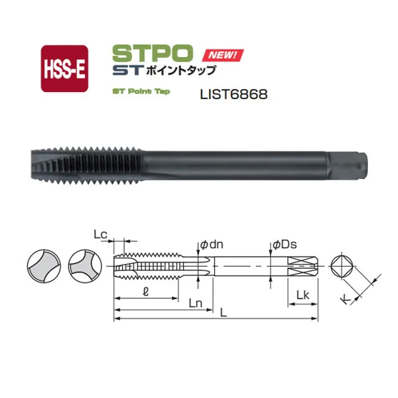 Taro Nachi Ren Thẳng M12x1.75 List 6868 5 STPO TAP M10x1 taro Nachi List 6868
