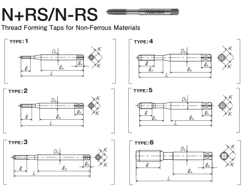 Taro Nén Cho Nhôm Yamawa N-RS G7 10-32UNF 14 Taro nen cho nhom Yamawa N RS
