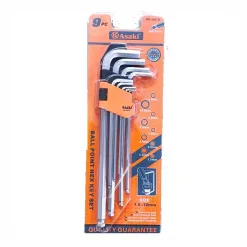 Bộ Lục Giác Bi 9 Cây Asaki AK-0410