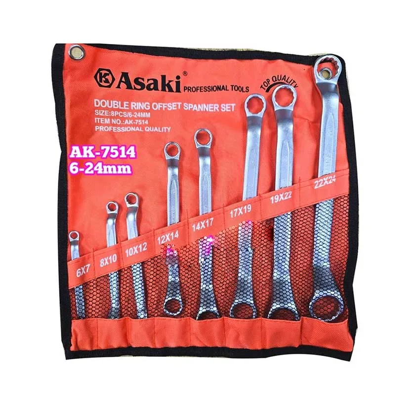 Bộ Hai Đầu Vòng 8 Cây Asaki AK-7514 3 co le Asaki AK 7514