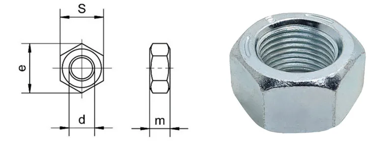 Tán Thép Mạ Kẽm Grade 5 UNC 3/8-16 4 dai oc he inch ma kem dien phan tech