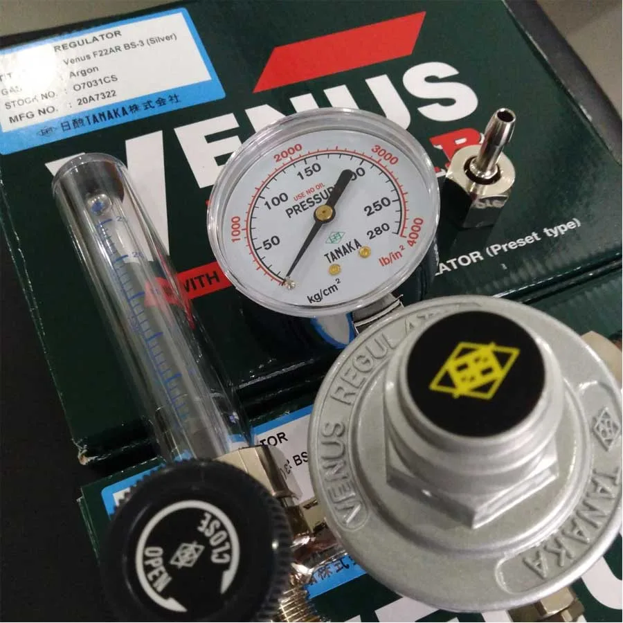 Đồng Hồ Điều Áp Tanaka Khí Argon F22AR 5 dong ho gas TANAKA F22AR
