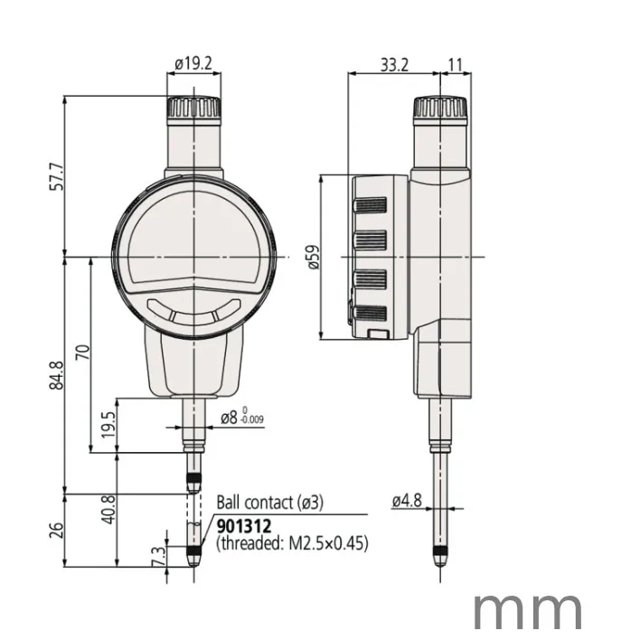 Đồng Hồ So Điện Tử Mitutoyo 543-471B 6 1 Digimatic Indicator Mitutoyo 543 471B