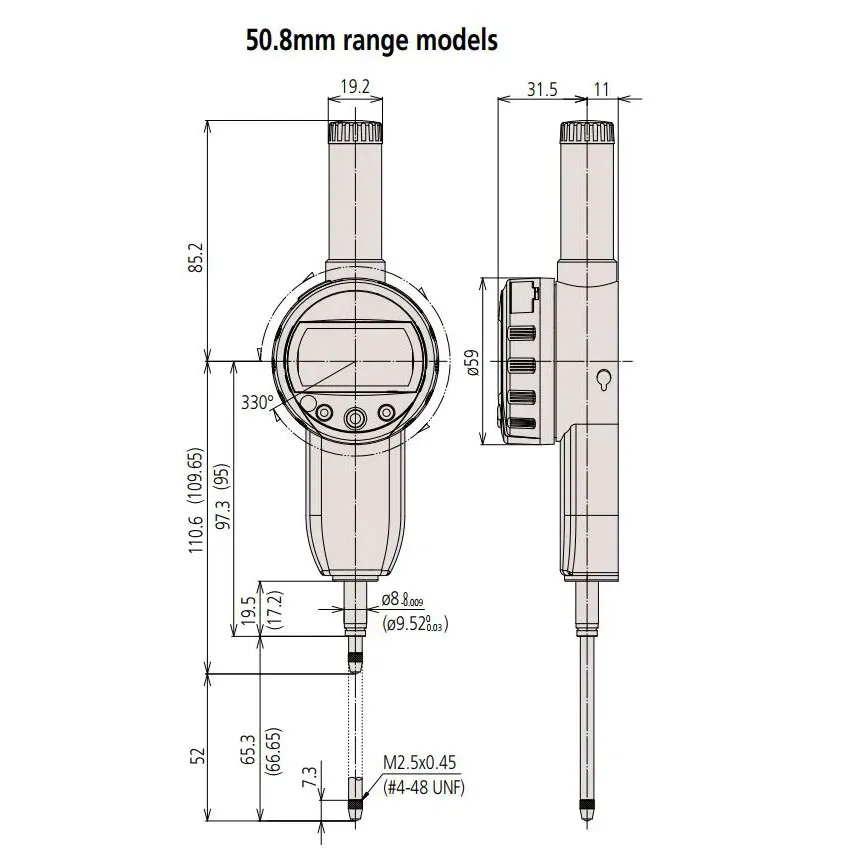 Đồng Hồ So Điện Tử Mitutoyo 543-491B 7 1 Digimatic Indicator Mitutoyo 543 491B