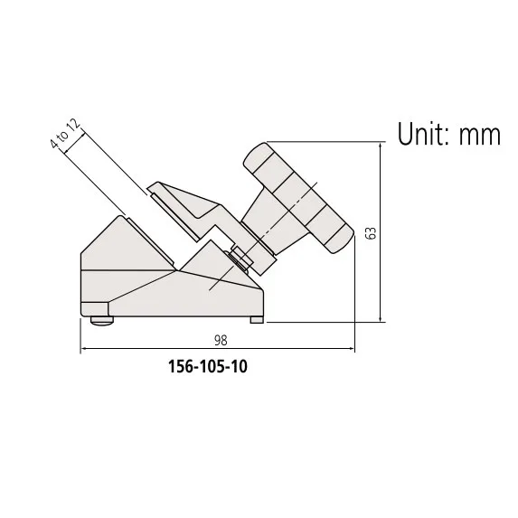 Chân Đế Kẹp Panme Mitutoyo 156-105-10 6 1 Micrometer Stands Mitutoyo 156 105 10