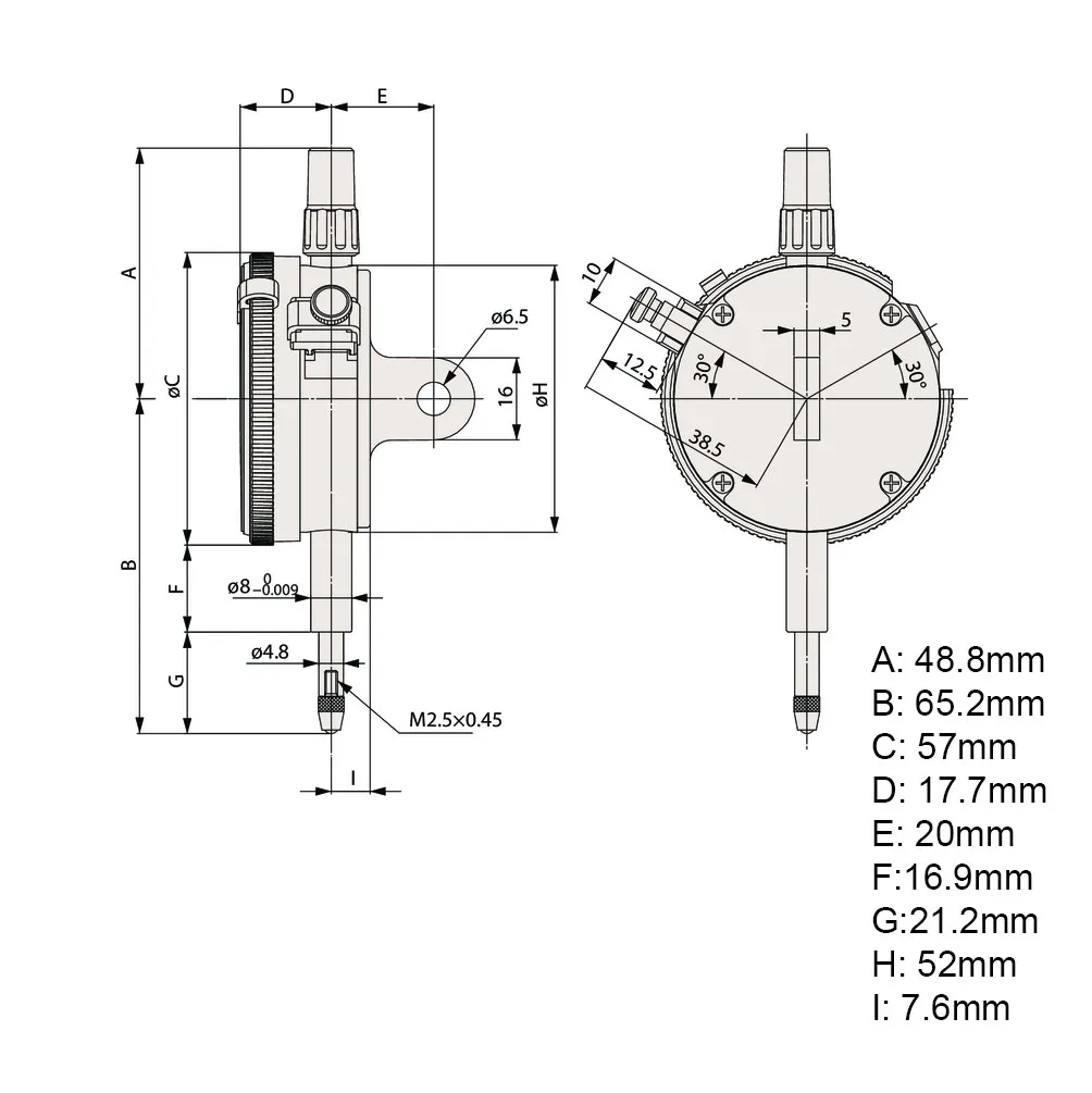 Đồng Hồ So Cơ Khí Mitutoyo 2110A-10 7 1 Mitutoyo Dial Gauge 2110A 10