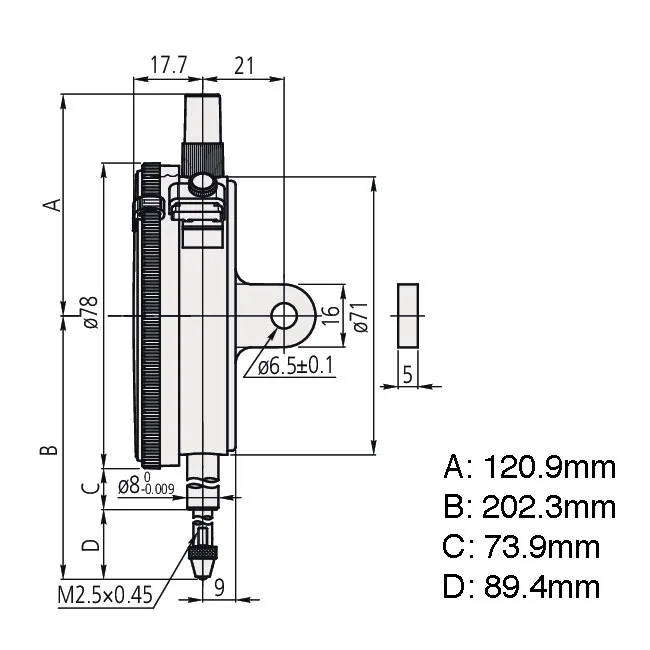 Đồng Hồ So Cơ Khí Mitutoyo 3060A-19 6 1 Mitutoyo Dial Gauge 3060A 19