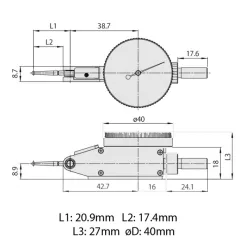 1 Mitutoyo Dial Test Indicator 513 404 10T