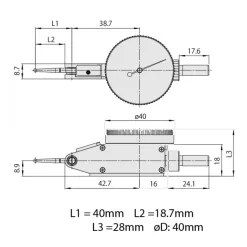 Đồng Hồ So Chân Gập Mitutoyo 513-425-10E 15 1 Mitutoyo Dial Test Indicator 513 425 10E