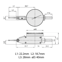Đồng Hồ So Chân Gập Mitutoyo 513-426-10E 13 1 Mitutoyo Dial Test Indicator 513 426 10E