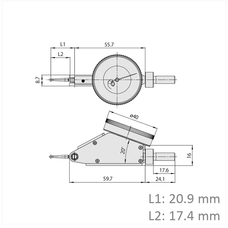 Đồng Hồ So Chân Gập Mitutoyo 513-444-10E 7 1 Mitutoyo Dial Test Indicator 513 444 10E