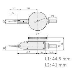Đồng Hồ So Chân Gập Mitutoyo 513-477-10E 12 1 Mitutoyo Dial Test Indicator 513 477 10E