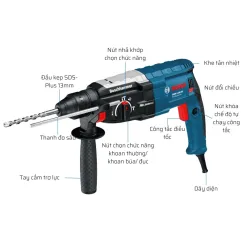 Máy Khoan Búa Bosch GBH 2-28 DV 9 1 may khoan bua bosch gbh 2 28 DV