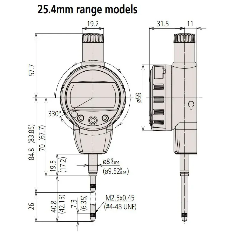 Đồng Hồ So Điện Tử Mitutoyo 543-472B 8 2 Digimatic Indicator Mitutoyo 543 472B