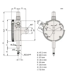 Đồng Hồ So Cơ Khí Mitutoyo 2109A-10 9 2 Dong ho so co khi Mitutoyo 2109A 10