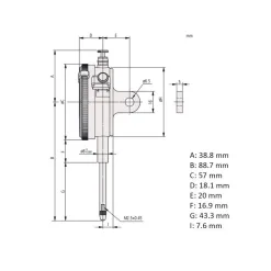 Đồng Hồ So Cơ Khí Mitutoyo 2052A-19 14 2 Mitutoyo Dial Gauge 2052A