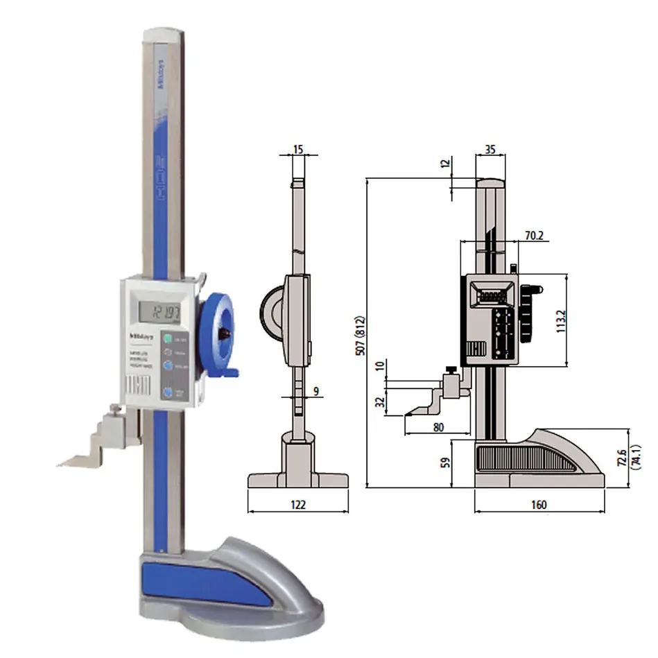 Thước Đo Cao Điện Tử Mitutoyo 570-312 6 2 Mitutoyo Height Gauge 570 312