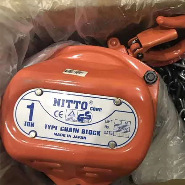 Pa Lăng Xích Kéo Tay Nitto 1 Tấn 3m 7 2 Nitto 10VP5