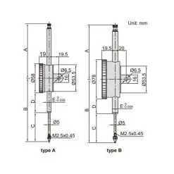 Đồng Hồ So Cơ Khí Insize 2309-80 13 2309 specs