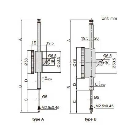 Đồng Hồ So Cơ Khí Insize 2309-80 8 2309 specs
