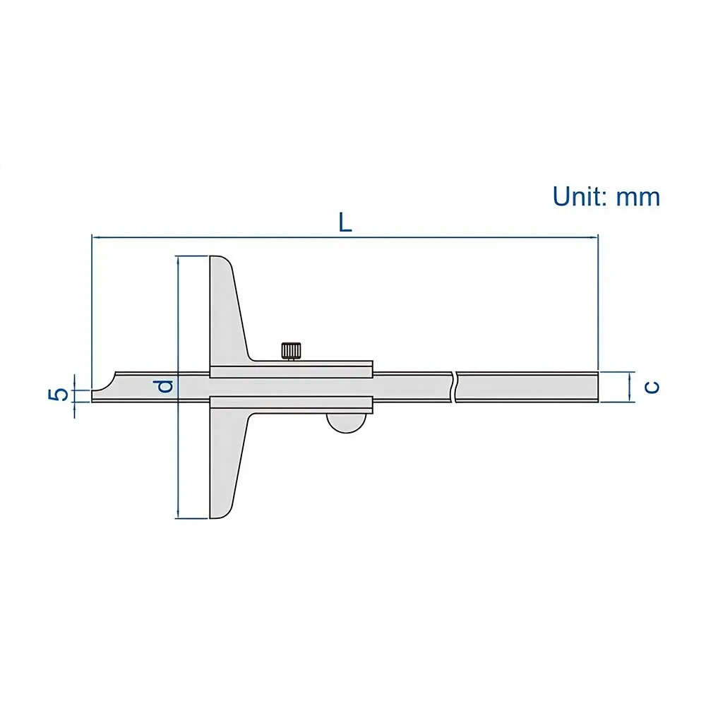 Thước Đo Sâu Cơ Khí Insize 1240-300 6 3 Insize 1240 150