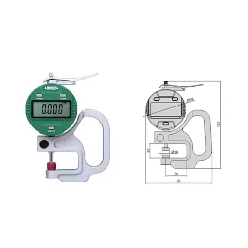 Đồng Hồ Đo Độ Dày Insize 2871-101