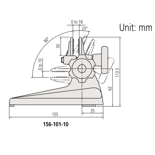 Đế Kẹp Panme Mitutoyo 156-101-10 5 3 Mitutoyo 156 101 10