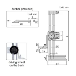 Thước Đo Cao Đồng Hồ Insize 1351-300 10 4 Insize 1351 300