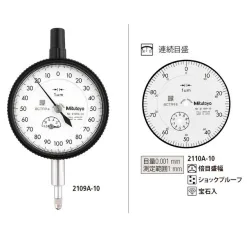 Đồng Hồ So Cơ Khí Mitutoyo 2110A-10 10 4 Mitutoyo Dial Gauge 2110A 10