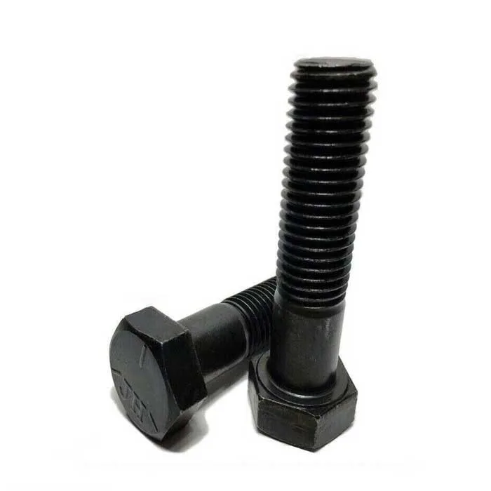 Bulong Grade 5 Ren Lửng Hệ Inch UNC 5/16-18 6 Black Hex Bolt 1