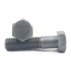 Bulong Lục Giác Thép 10.9 DIN 931 M12x1.75 11 Bulong Dau Luc Giac Thep Den 10.9