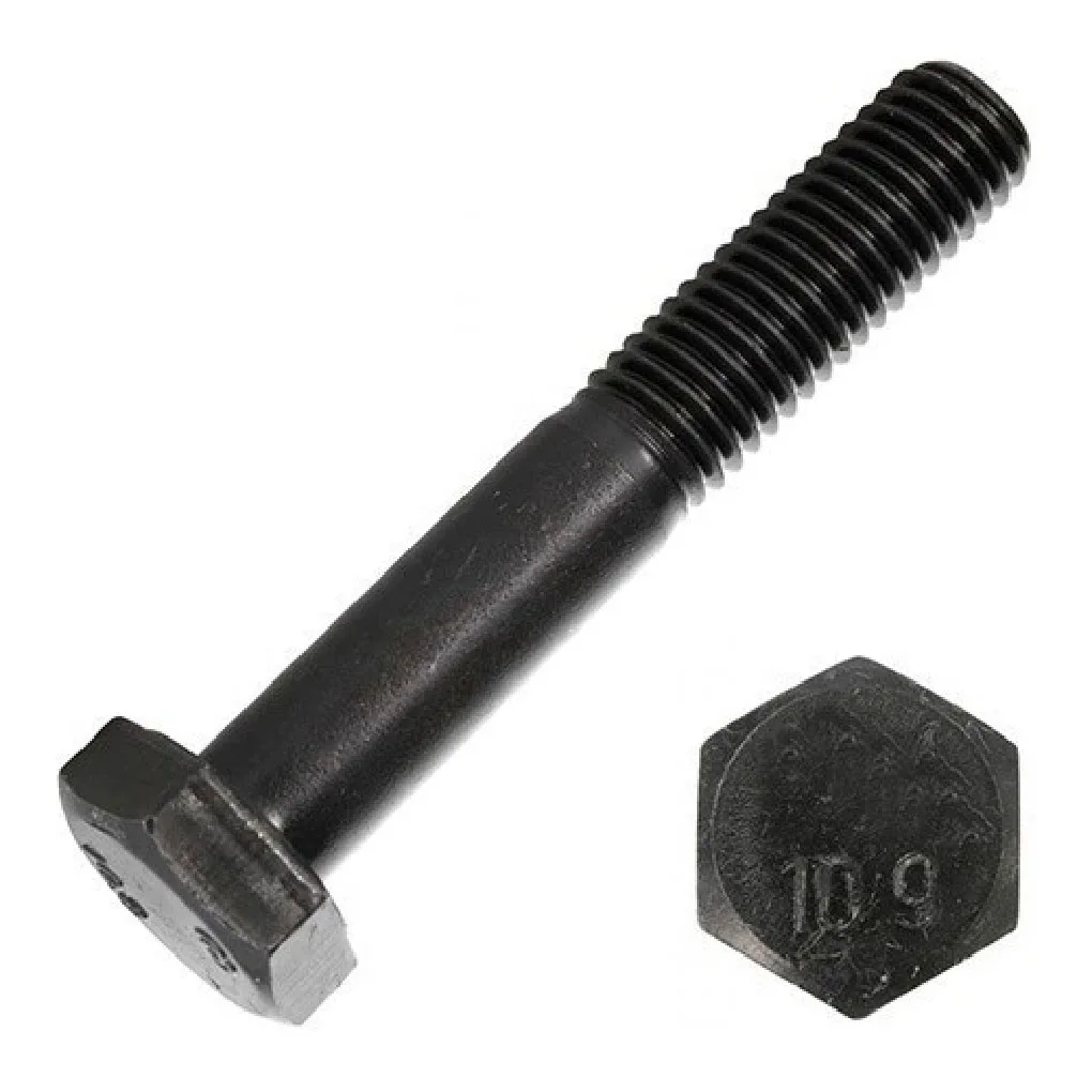 Bulong Lục Giác Thép 10.9 DIN 931 M12x1.75 6 Bulong Dau Luc Giac Thep Den 10.9 Ren Lung