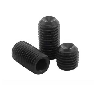Vít Trí Đuôi Lõm Thép Đen UNF 1/4-28 8 Cup Point Hex Socket Screws Steel 109 1