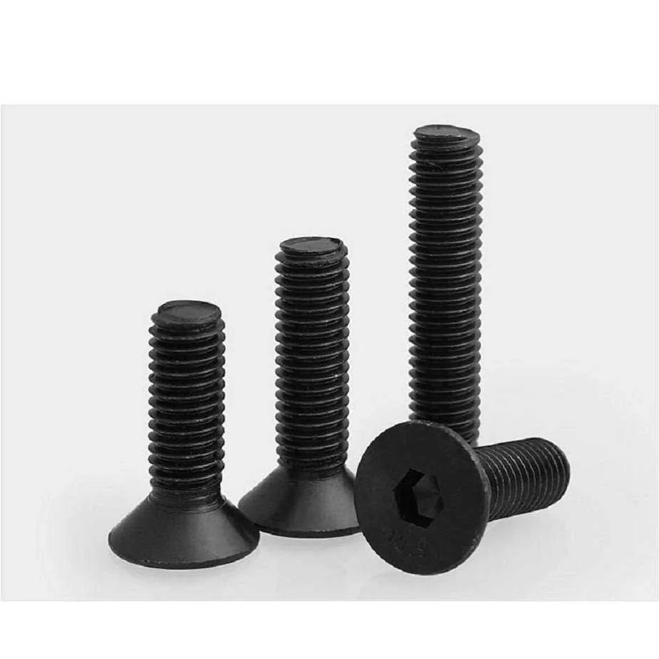 Lục Giác Chìm Đầu Col Thép Đen 10.9 M12x1.75 DIN 7991 3 Flat Countersunk Black Steel