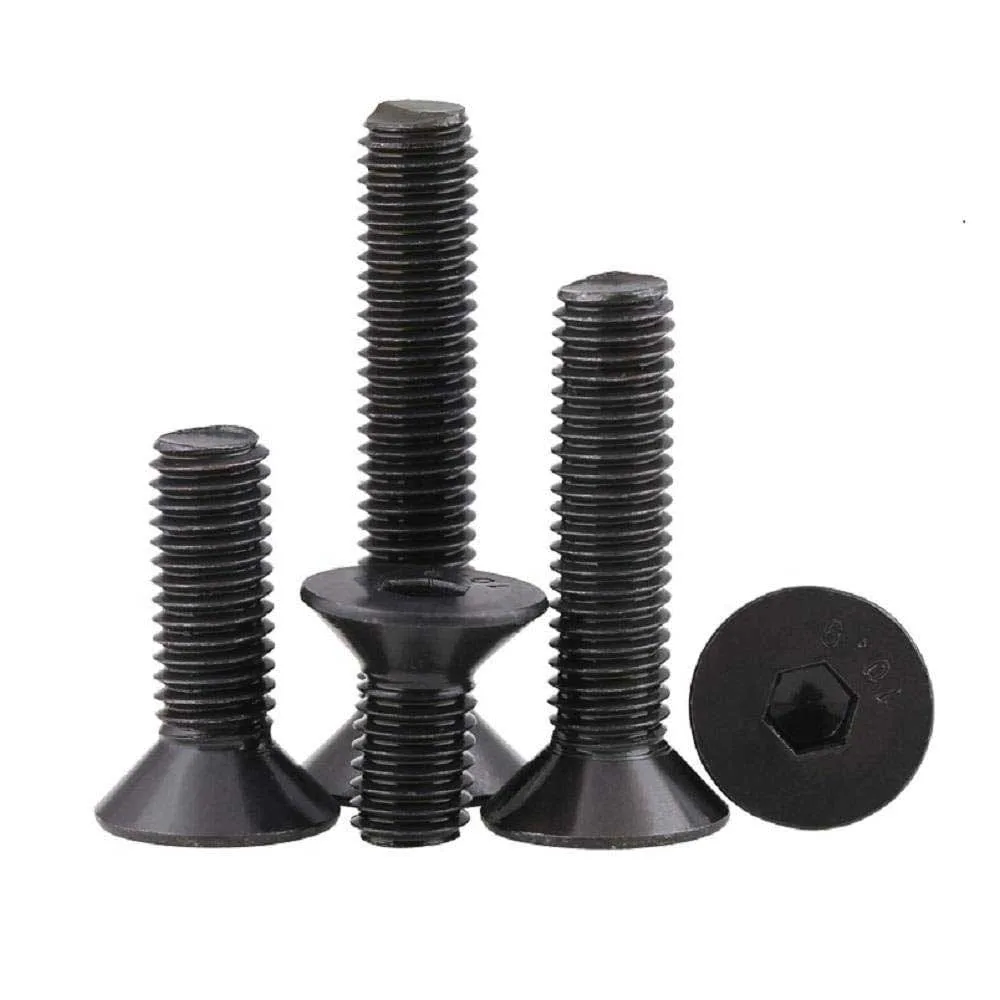 Lục Giác Chìm Đầu Col Thép Đen 10.9 M12x1.75 DIN 7991 2 Flat Countersunk Steel 109