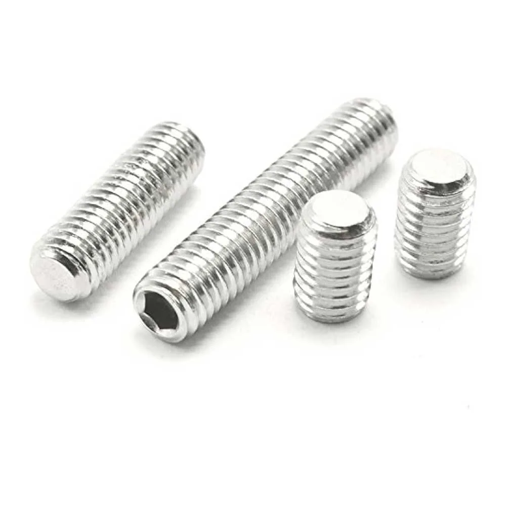 Vít Trí Đuôi Bằng Thép 10.9 Mạ Kẽm M4x0.7 DIN 913 6 Flat Point Socket Set Screw 109