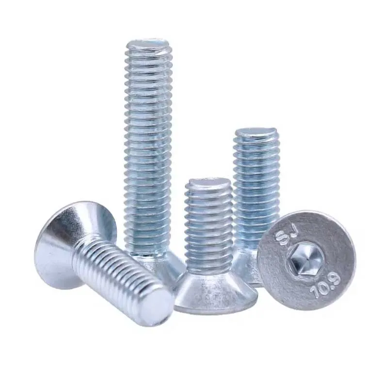 Lục Giác Chìm Đầu Col Thép 10.9 Mạ Kẽm M3x0.5 DIN 7991 3 Flat countersunk bolt zinc