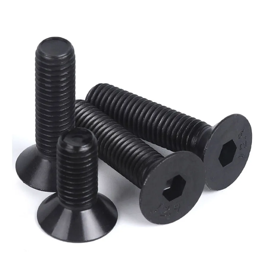 Lục Giác Chìm Đầu Col Thép Đen 12.9 M8x1.25 DIN 7991 6 Flat countersunk bolt