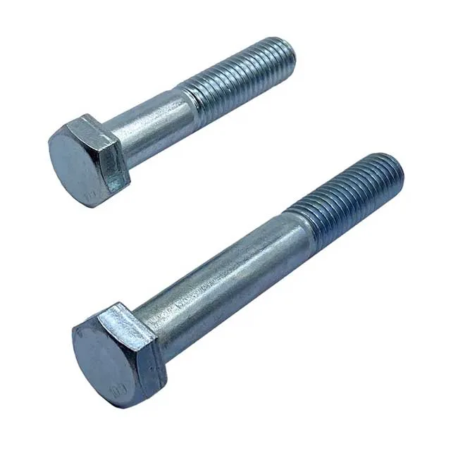 Bulong Thép Mạ Kẽm 10.9 DIN 931 M12x1.75 4 Hex Bolt 109 Zinc Plated