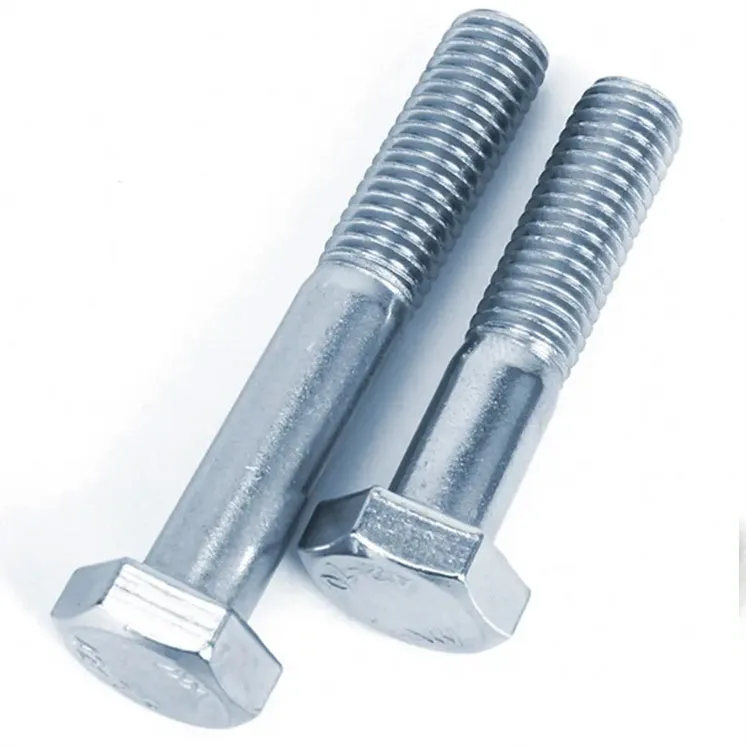 Bulong Thép Mạ Kẽm 10.9 DIN 931 M12x1.75 7 Hexagon Bolt DIN 931 Grade 10.9
